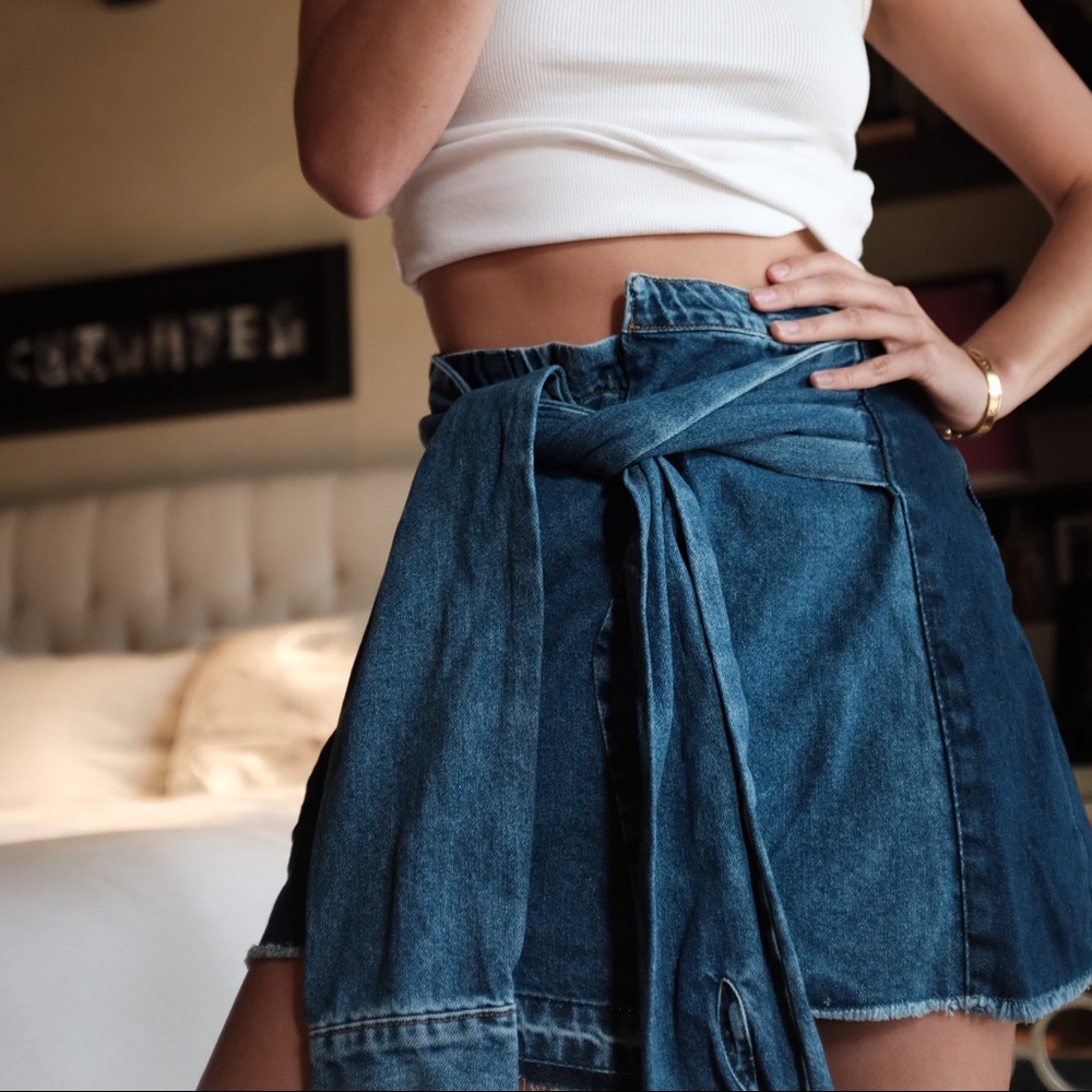 Zara denim skirt